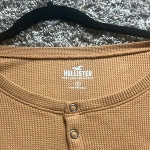 Small Hollister half button down long sleeve